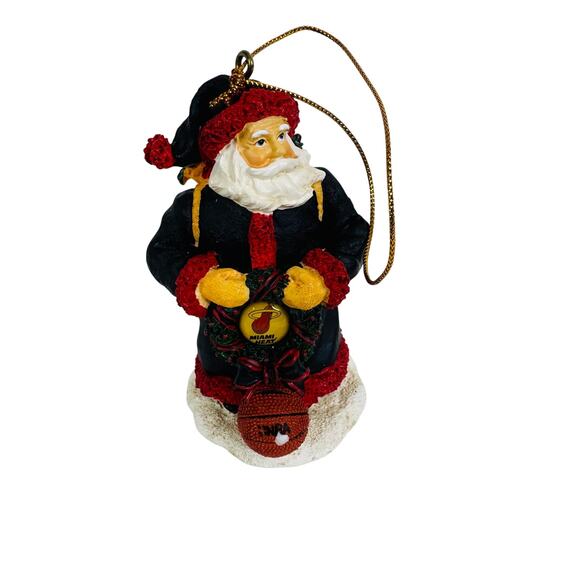 VTG 2001 The Memory Company Miami Heat Santa Christmas Ornament - Picture 2 of 8